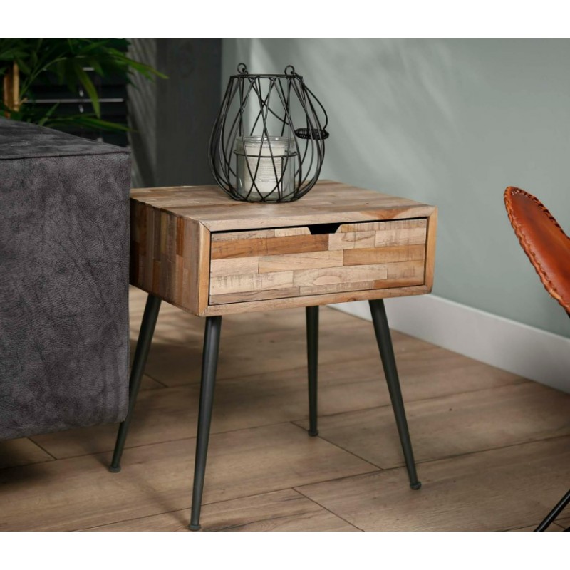 ZI Bedside table Teca 1 drawer